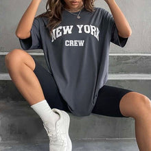 Load image into Gallery viewer, New York Print Oversized T-shirt
