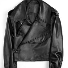 Load image into Gallery viewer, Oversized Pu Leather Jacket
