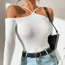 Load image into Gallery viewer, Ribbed Knit Cross Neck Top

