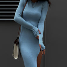 Load image into Gallery viewer, Ribbed Knitted Bodycon Midi Dress
