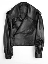 Load image into Gallery viewer, Oversized Pu Leather Jacket
