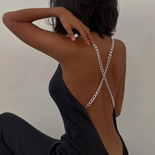 Load image into Gallery viewer, Chain Detail Ribbed Backless Dress
