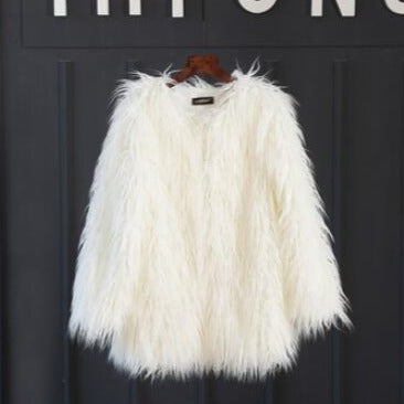 Faux fur coat