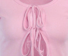 Load image into Gallery viewer, Rib Tie Front Detail Top
