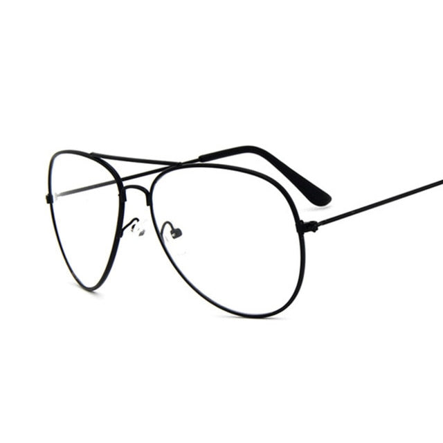 Gold Frame Aviator Fashion Glasses