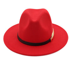 Load image into Gallery viewer, Gold Deatail Fedora Hat
