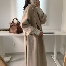 Load image into Gallery viewer, Long Belted Wool Coat
