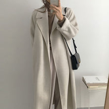 Load image into Gallery viewer, Long Belted Wool Coat
