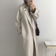 Load image into Gallery viewer, Long Belted Wool Coat
