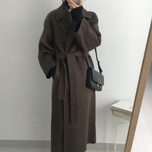 Load image into Gallery viewer, Long Belted Wool Coat
