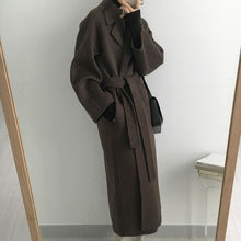 Load image into Gallery viewer, Long Belted Wool Coat
