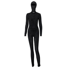 Load image into Gallery viewer, Mesh Long Sleeve Bodycon Jumpsuit
