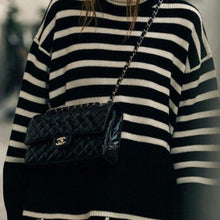 Load image into Gallery viewer, Stripe Oversized Slouchy Knitted Jumper
