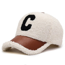 Load image into Gallery viewer, Letter Embroidered Winter Baseball Cap
