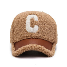 Load image into Gallery viewer, Letter Embroidered Winter Baseball Cap
