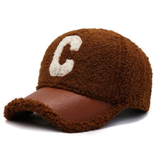 Load image into Gallery viewer, Letter Embroidered Winter Baseball Cap
