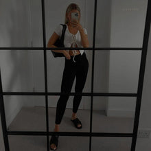 Load image into Gallery viewer, Rib Tie Front Detail Top
